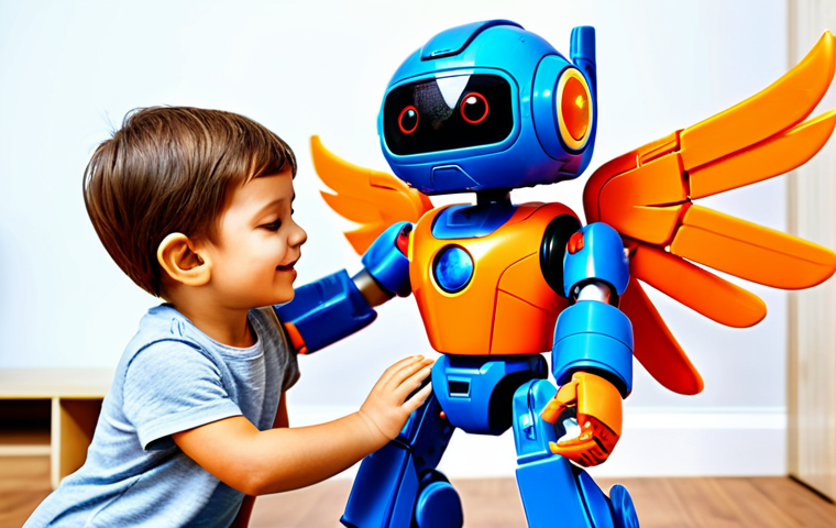 **
"A young child, fully clothed in appropriate attire, playing with a Super Wings transforming robot toy, safe for work, appropriate content, modest, perfect anatomy, natural proportions, well-formed hands, proper finger count, family-friendly, bright and colorful playroom background, focus on the joy and imagination of the child, high-quality illustration."
**